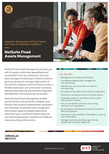 NetSuite - Fixed Assets Module DS
