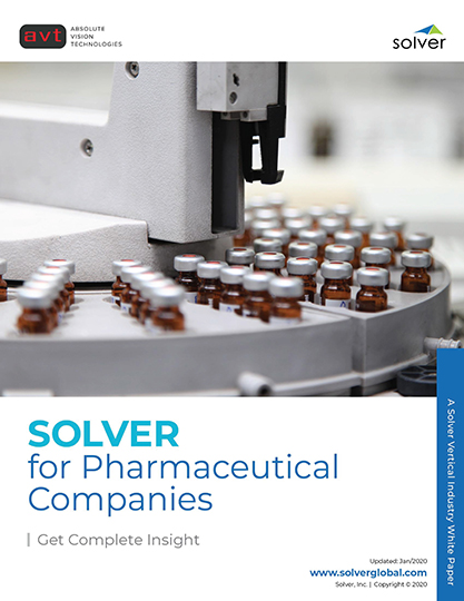 AVT Industry - Solver for Pharmaceutical Companies